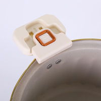Batterie de cuisine antiadhésive de grande capacité Micro autocuiseur Maifan Stone Pot à soupe Push Pull Lock Pot à pression avec couvercle