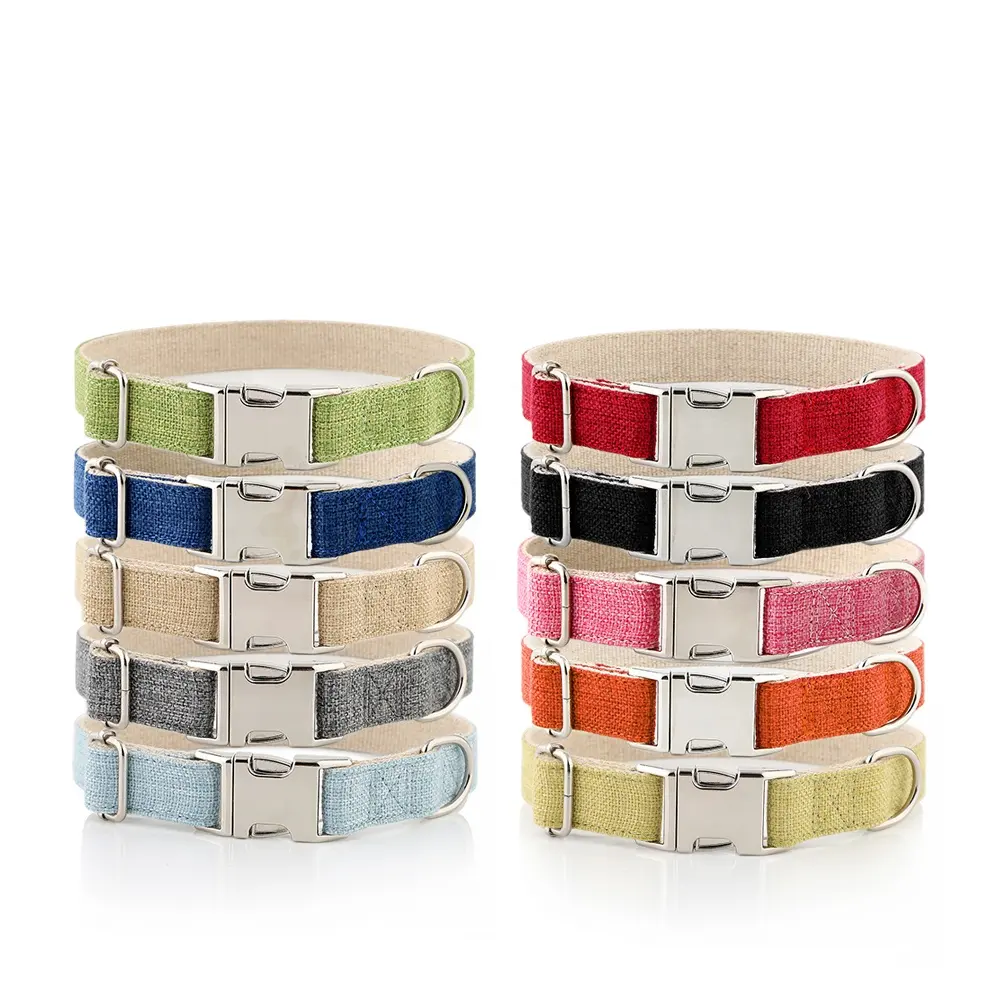 Coco Buddy Originele Ontwerp Groothandel Hennep Halsband Bedrijf Verstelbare Hennep Halsband Hennep Halsband En Riem Set