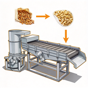 Máquina para Descascarar Piñones con Función de Clasificación, Automática, de Alta Productividad, Eléctrica, de Acero Inoxidable - Product Image 5