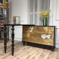 Meuble console de salon de style chinois, luxe léger et minimaliste, à placer contre le mur, meuble latéral en plaque de roche, meuble latéral de salle à manger