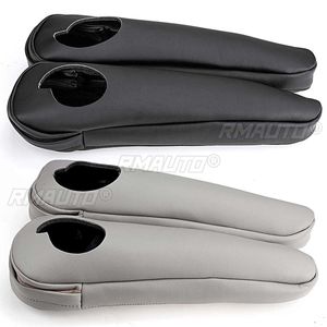 2 Fundas de Cuero Sintético para Reposabrazos de Asiento Delantero para Toyota Sienna 2011 2012 2013 2014 2015 2016 2017 2018 Negro Gris - Product Image 2