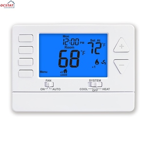 7 jours programmable HVAC 2 Heat 2 Cool Multi Stage 24V Thermostat de climatiseur pour la maison - Product Image 1