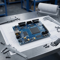 Placa Base para Panel de Control HMI Industrial |   Servicio de Montaje de Componentes Superficiales (SMT) para Interruptores de Membrana de Precisión |   HRPCBA OEM/ODM Electrónica Empresarial