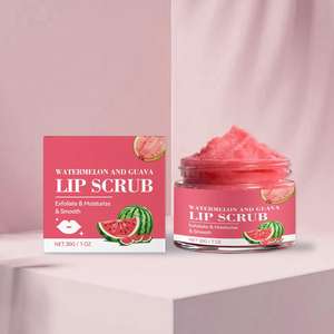 Exfoliante Labial de Sandía y Guayaba 30g, Marca Privada OEM, Azúcar y Aloe, Exfolia, Hidrata, Rellena, Vegano - Product Image 5
