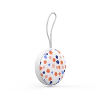 Haut-parleur portable sans fil KENUO en tissu imperméable, mini haut-parleur Bluetooth rond pour l'extérieur avec sangle