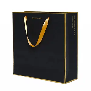 定制品牌标志彩色印花服装包装礼品购物袋欧洲手提袋珠宝服装包装纸袋