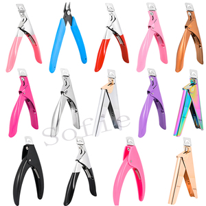 17 Styles Faux Ongles Clipper Type Spécial U Word Cut Faux Ongles Conseils Couper Manucure <span class=keywords><strong>Pince</strong></span> Clippers Nail Rhinestone Removal Pliers - Product Image 1