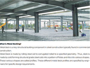 Le pont en acier ondulé de Decking en métal lambrisse les biens résistants au <span class=keywords><strong>feu</strong></span> de plate-forme de plancher en métal pour des applications de bâtiment commercial - Product Image 2