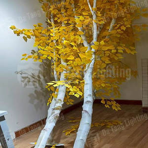 Lumière extérieure LED en fibre de verre blanche en forme de branche de bouleau avec DMX RGB 50W pour l'éclairage décoratif de jardins, parcs, festivals et fêtes - Product Image 3