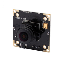 Módulo de Cámara USB Smeiker 3MP WDR 1920x1080 H.264 MJPEG 30FPS Mini Cámara Web UVC con Lente Ojo de Pez de 180 Grados para Cajeros Automáticos, Robots y Quioscos, Plug & Play