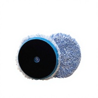 Chichuang Tampon de polissage en microfibre de 5 pouces pour le detailing automobile, tampon en microfibre personnalisé, tampon de lustrage en microfibre doux pour cire
