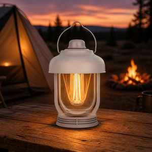 Retro Mini IP44 Waterproof USB LED Camping Lantern 2000mAh Bright Outdoor Essentials Rechargeable Hiking Tent <b>Light</b> Candlelight - Product Image 1