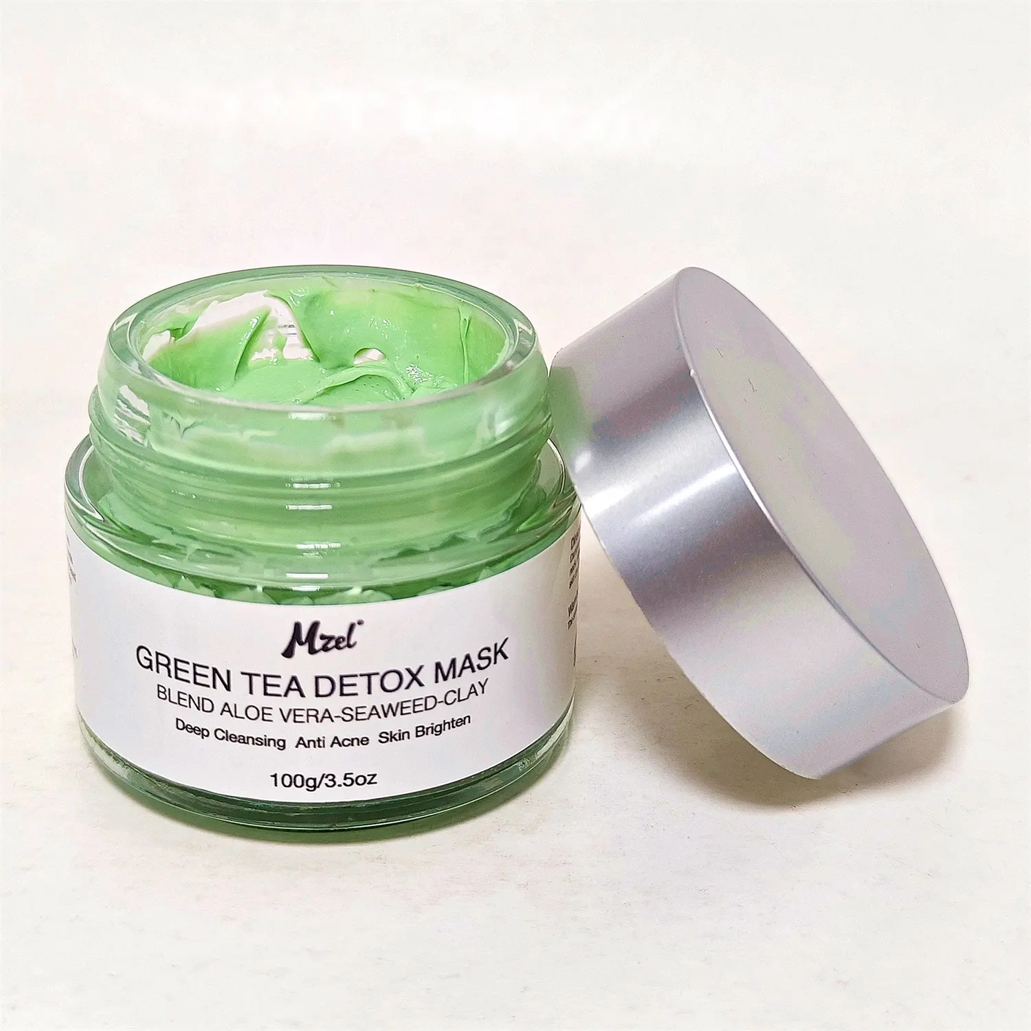 Natural Green Tea Detox Mud Mask Face Clay Mask Deep Cleansing Clay Facial Mask