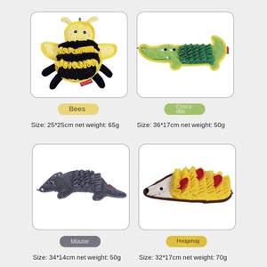 فريدة من نوعها نسيج دائم على شكل تمساح الحيوانات الأليفة حصيرة Snuffle التدريب على الصوت بطانية تغذية بطيئة الكلب لعبة Eduional - Product Image 3