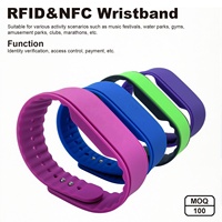 Bracelet RFID, carte-clé pour chambre d'hôtel, serrure de porte en PVC, casier, système de contrôle d'accès pour salle de sport, NFC électronique