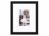 Cadre photo en MDF noir, gris, blanc, taille personnalisée, simple couche, pour table ou mur, décoration intérieure