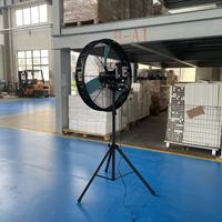 Ventilateur sur pied industriel à haute vitesse, ventilateur oscillant robuste, hauteur réglable