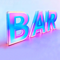 Letrero LED Programable a Todo Color para Exteriores, Letrero Dinámico Iluminado con Letras 3D, Logotipo Publicitario para Letrero de Tienda