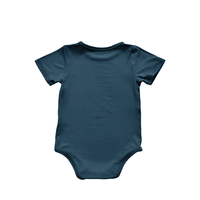 Combinaisons pour bébé d'été, barboteuse à manches courtes pour nourrissons, 260 grammes de fibre de bambou, robe pour enfants, décontractée, personnalisable pour 0-2T