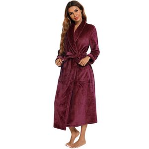 Winter Pyjama Vrouwen Lange Mouwen Comfortabele Flanel Dikke Gewaad Vest Vrouwen En Mannen Nachtjapon Koppels Luxe Pyjama set - Product Image 4