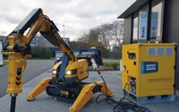 Système de stockage d'énergie à charge rapide Atlas Copco ZBC 500-250, recharge en 0,5 heure pour les chantiers
