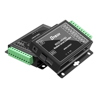 DTECH IOT9077 Módem de Fibra Óptica Monomodo 3 en 1 RS232/485/422 SC, Extensor Serial