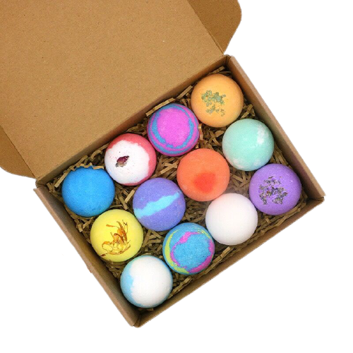 Оптовая продажа, спа-товары для тела, разноцветная Ванна Fizz naturals, ручная работа, эфирные масла, бомбочка для ванны, подарочный набор