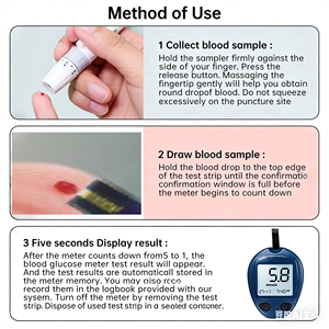Medical Ultra <strong>Glucometer</strong> Monitor One Touch <strong>Digital</strong> Blood Glucose Meter - Product Image 6