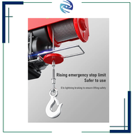 Palans électriques miniatures en excellent état, capacité de charge de 0,2T à 1,5T avec câble métallique - 220V, idéaux pour les entrepôts, les garages
