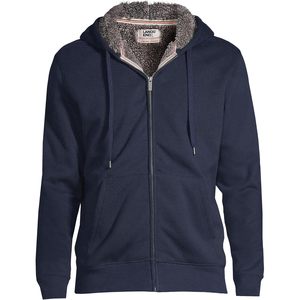 Sweat-shirt à capuche en polaire sherpa pour homme FOXA, fermeture éclair intégrale, manches régulières, respirant, en polyester - Product Image 3