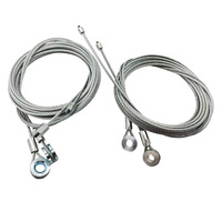 Câble métallique en acier galvanisé sur mesure OEM avec tête de compression pour le tirage de planches de plage en extérieur