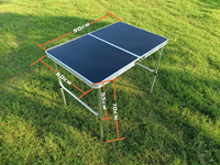 Table de repas pliante d'extérieur en aluminium, légère et durable, étanche, design moderne personnalisé, idéale pour la gym, le barbecue, les pique-niques et les hôtels – Meilleure vente
