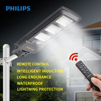 PhilipsBRC010 lampadaire solaire à haute luminosité avec capteur de mouvement, étanche, route extérieure intégrée, Led, jardin, réverbères solaires
