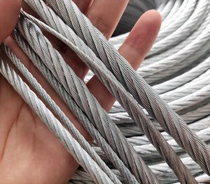 Dây cáp thép mạ kẽm chất lượng cao, loại vòng 6x19+fc 7x19 IWRC, đường kính 10mm 12mm - Product Image 3