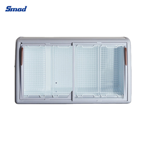 Congelador Horizontal con Puerta de Vidrio Curvo de Apertura Superior de 360L para Exhibición de Hielo - Product Image 2