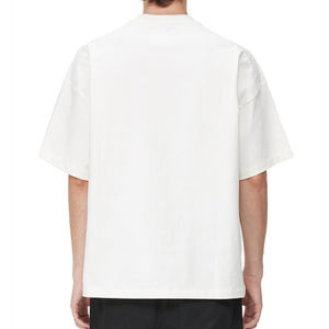 T-shirt blanc de luxe 100 % coton, haute qualité, coupe ample à épaules tombantes, unisexe, épais, vierge, oversize - Product Image 3