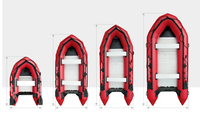 Yacht sportif en aluminium de 3,6 m avec moteur hors-bord, coque en PVC, bateau de pêche à vendre