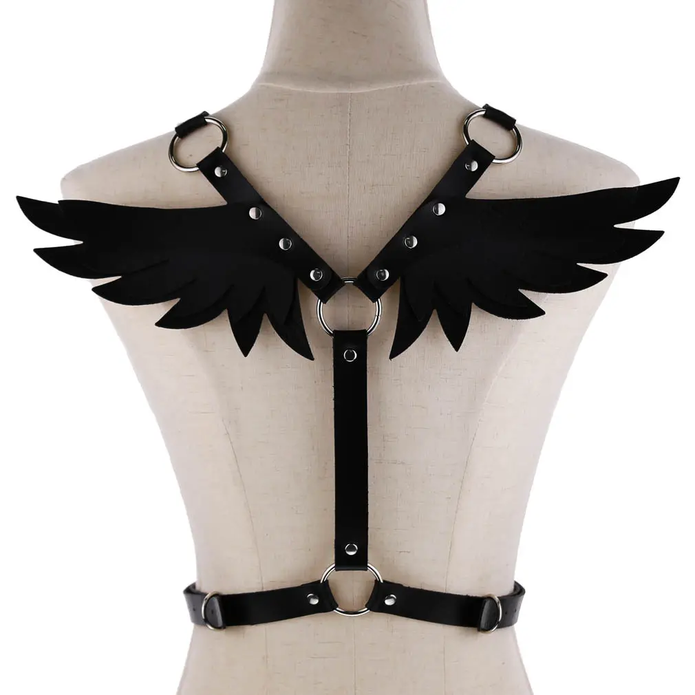 Wholesale Angel Wing Strap Women Sexy Belly Belt Leather Women Sexy Corset With Belt