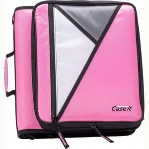 Case-it Factory Zipper Round Ring Binder 15-Inch Laptop <b>Tablet</b> Portfolios Padfolio Binder Travel Documents <b>Holder</b> Organizer - Product Image 6