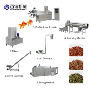 Ligne de production d'aliments pour poissons électriques professionnelle, mélangeur facile à utiliser, nouveau, acier inoxydable 304, capacité de 100 à 1200 kg/h - Product Image 5