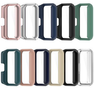 Verre + étui pour <span class=keywords><strong>Samsung</strong></span> <span class=keywords><strong>Galaxy</strong></span> <span class=keywords><strong>Fit</strong></span> <span class=keywords><strong>3</strong></span> Protecteur d'écran en verre trempé et pare-chocs de protection en PC dur pour <span class=keywords><strong>Galaxy</strong></span> Fit3 Accessoires - Product Image 2