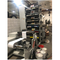 Presse d'impression flexographique automatique UV 6 couleurs haute vitesse pour étiquettes, films plastiques, feuilles d'aluminium et sacs en plastique (Nouveau)