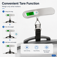 Balance électronique numérique portable de poche avec écran LCD, capacité 50 kg, pour bagages et valises, idéale pour l'aéroport - Offre Spéciale