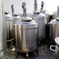 Mélangeur cosmétique en acier inoxydable 300L, homogénéisateur à cisaillement élevé, cuve de mélange verticale chauffée, machine d'émulsification pour crème