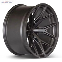 Jantes en alliage forgé personnalisées 5x114.3, concaves profondes, 18 19 20 21 22 pouces, monobloc, noires usinées pour BMW Audi Benz