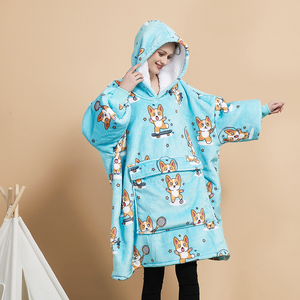 Sweat-shirt surdimensionné en sherpa pour hommes et femmes, avec poches géantes - Product Image 6