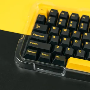 Tastiera Custom Black Lightning Keycap PBT Dye Sublimated Keycap profilo Oem Keycaps tastiera meccanica