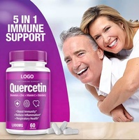 OEM/ODM Capsules de soutien immunitaire pour adultes à base de bromélaïne, vitamine C et zinc, quercétine, vitamine D3 végétalienne, 60 capsules, marque privée