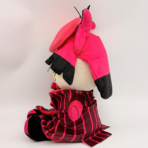 Hazbin Hotel Alastor Plush <b>Toy</b> Anime Character <b>Soft</b> <b>Stuffed</b> Doll Halloween Gift For Kids 8 13 Years Unisex - Product Image 3