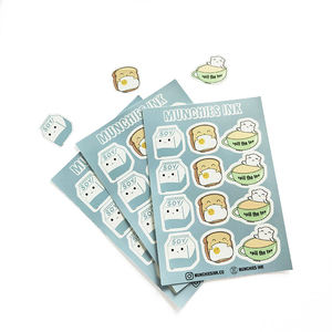 Wholesale Waterproof Custom Printing Vinyl Kiss Cut Cute Paper <strong>Sticker</strong> <strong>Sheet</strong> for Planner Stationery - Product Image 5